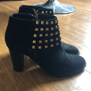 Black Studded Booties
